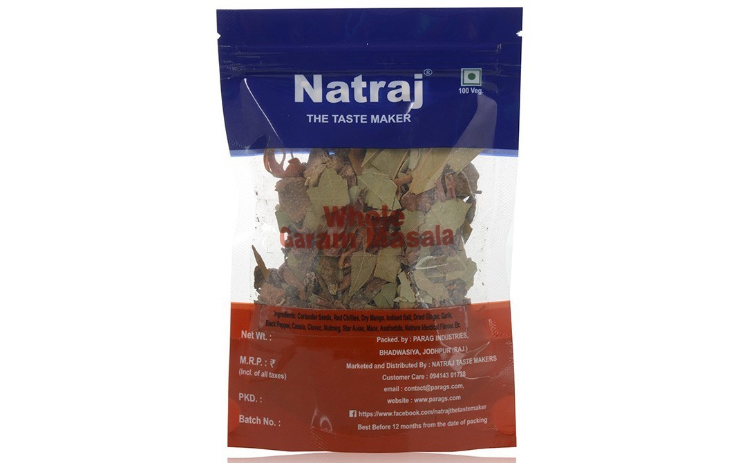 Natraj Whole Garam Masala    Pack  100 grams